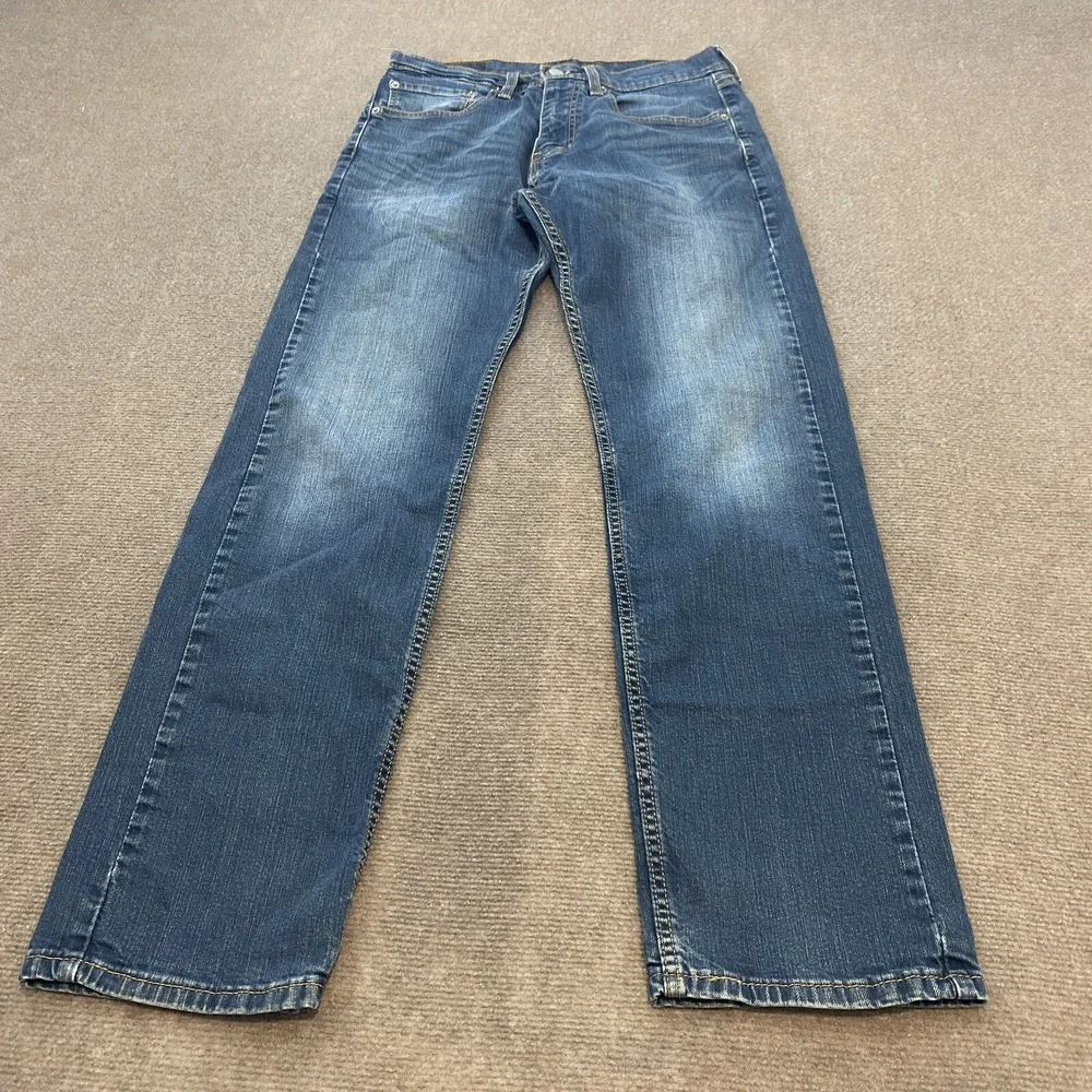Levis 505 Jeans Mens 31 Fits‎ 30x30 Straight Leg Blue Stone Wash Denim Classic